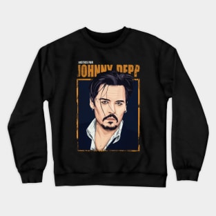 Justice for Johnny Depp Poster Crewneck Sweatshirt